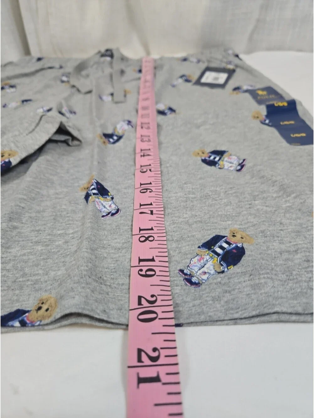 Polo Ralph Lauren Men's Gray Polo Bear Graphic Jersey Sleep Shorts Large